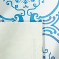 thumbnail image 4 of SAFAVIEH Vinyl Floor Evette Medallion Area Rug, Blue/Ivory, 6'7" x 9'1", 4 of 8