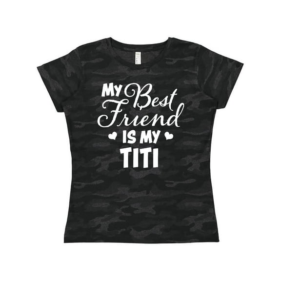Inktastic My Best Friend is My Titi with Hearts Women's T-Shirt