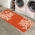 thumbnail image 6 of Vintage Coral Abstract Kitchen Floor Mats, Ocean Underwater Marine Life 2 PCS Anti Fatigue Area Runner Rugs Set Orange Non-Slip Bathroom Comfort Standing Mat Home Decor, 6 of 6