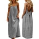 thumbnail image 1 of Una Línea de Vestidos de Verano para las Mujeres 2025 sin Mangas Cami sin Espalda Vestido de Sol Largo Corria de Espagueti Vestidos para las Mujeres, 1 of 9