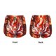 thumbnail image 3 of Balery Red Sun Flame Fox Pantalones cortos deportivos para mujer con forro y dos bolsillos, elásticos, para entrenamiento, gimnasio, yoga-XX-Large, 3 of 7