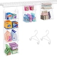 thumbnail image 1 of Organizador colgante para lavandería Sonyabecca, 4 niveles, blanco, 1 of 7