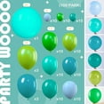 thumbnail image 2 of PartyWoo Green Balloon Garland, 100 pcs Shades of Green Balloons Different Sizes Pack of 36 Inch 18 Inch 12 Inch 10 Inch 5 Inch for Balloon Garland Arch as Party Decorations, Birthday Decorations, 2 of 5