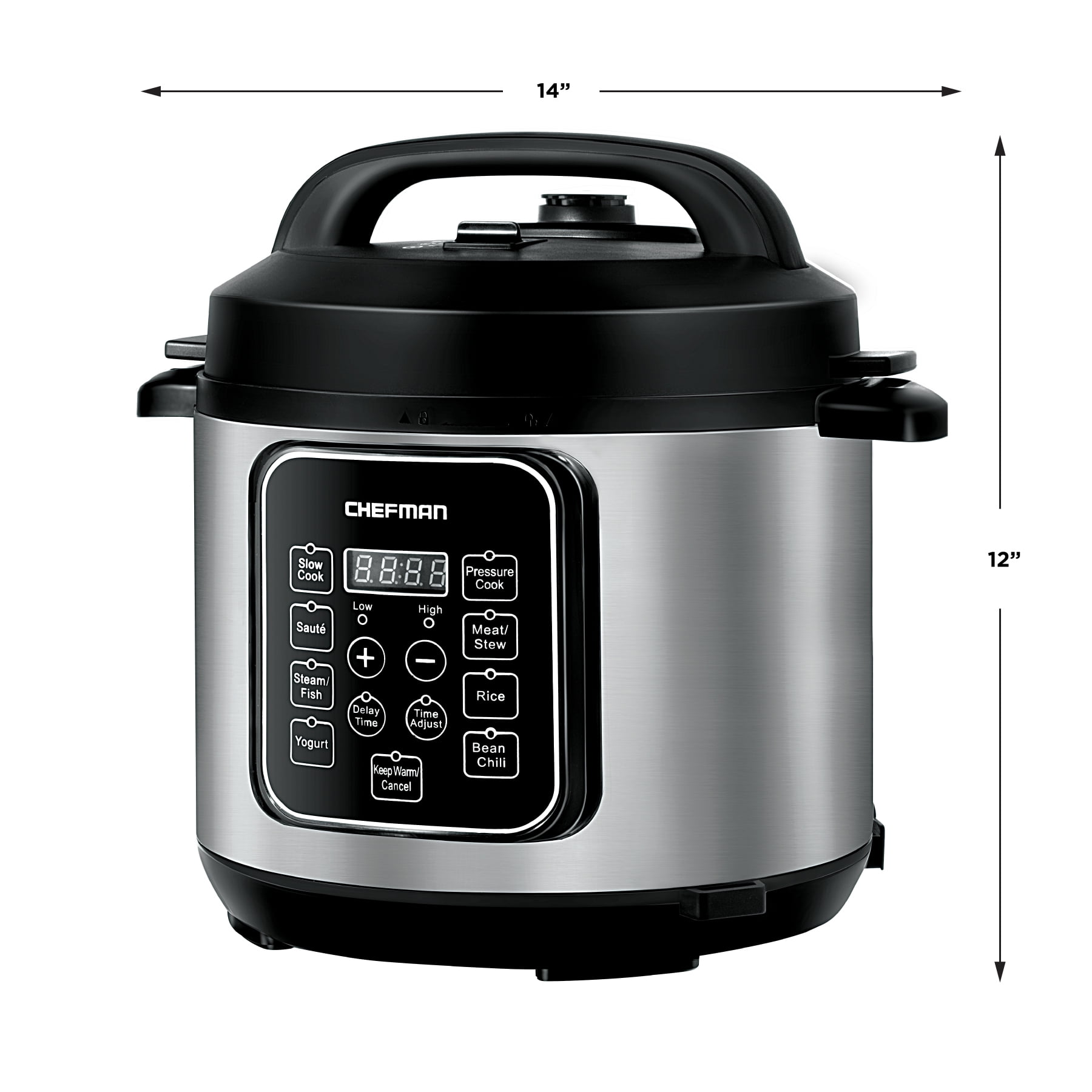 Magic Chef 9-in-1 6 Qt. Matte Black Electric Multi-Cooker with Recipe Book  MCSMC6B - The Home Depot