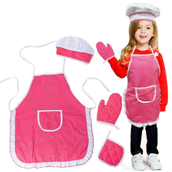 YANGHONGY Play House Kitchen Apron Toys Girl Cooking Cooking Kitchen Utensils Children's Kitchen Supplies Set Baking Tools Apron