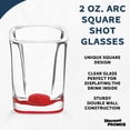 thumbnail image 3 of Square Shot Glasses by ARC 2 oz. Set of 10, Bulk Pack - Great for Weddings, Birthdays, Parties, Indoor & Outdoor Events - Red, 3 of 5
