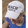 thumbnail image 1 of Pavilion Gift Company Beach People Adjustable Strap Cap, White, Large, 1 of 4