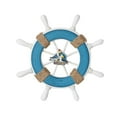 thumbnail image 2 of Nautical Wooden Ship Sailboat Steering Wheel Wall Decor Home Decoration Beach Theme Nautical Wall Art Fishing Boat Sailor Marine Decor Living Room Bedroom Office, 2 of 2