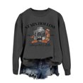 thumbnail image 2 of TINZ Chandail en Molleton Décontracté pour Femmes Imprimé Lettre Col Rond Manches Longues Sweat à Capuche Vêtements de Sport pour Femmes Temps Froid, 2 of 3