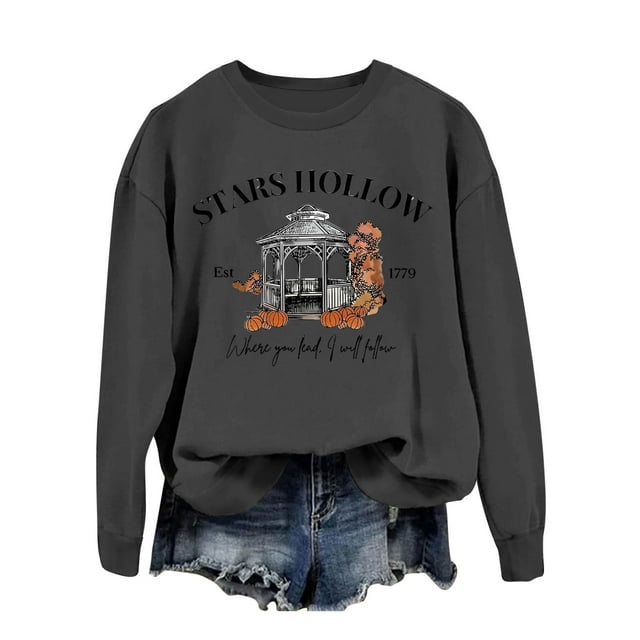 TINZ Chandail en Molleton Décontracté pour Femmes Imprimé Lettre Col Rond Manches Longues Chandail en Molleton Filles Juniors Chandails en Molleton Sans Capuche Fermeture Éclair avant Veste Athlétique Chandails en Molleton pour Femmes