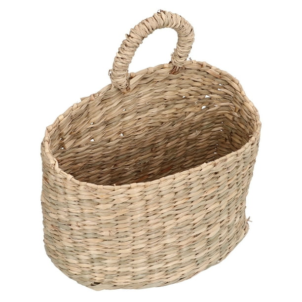 Cesta De Almacenamiento Tejida, Cesta Colgante Tejida, Pasto Marino Respetuoso Con El Medio Ambiente Para El Jardín Y El Hogar
