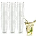 thumbnail image 1 of MATANA 300 Crystal Clear Plastic Shot Glasses 1oz, Mini Shot Glasses Plastic Shot Cups, Wine Tasting Cups, Plastic Jello Shot Cups, Party Shot Glasses for Condiments & Sauce - Reusable | Bulk Pack, 1 of 3