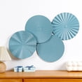 thumbnail image 5 of Ocean Blue Metal Wall Sculptures, 12 Inch Sunburst Hanging Art for Home Living Room Office, 5 of 7