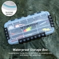 thumbnail image 4 of Fishing Tackle Box，3400/3500 Tackle Tray Floating Fishing Lure Box Storage Organizer Small Waterproof Tackle Box with Adjustable Dividers,Sun-proof, 4 of 5