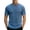 Blue, variant on Mens Quick Dry Camo Shirts Crewneck Gym Short Sleeve Breathable Tees Moisture Wicking Running Workout Training Tops