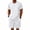 White, variant on Men'S Solid Color Minimalist Crew Neck Short Sleeve T Shirt And Drawstring Waist Shorts Set Casual Athletic Tracksuits For Summer Workout,Army Green,XXXL
