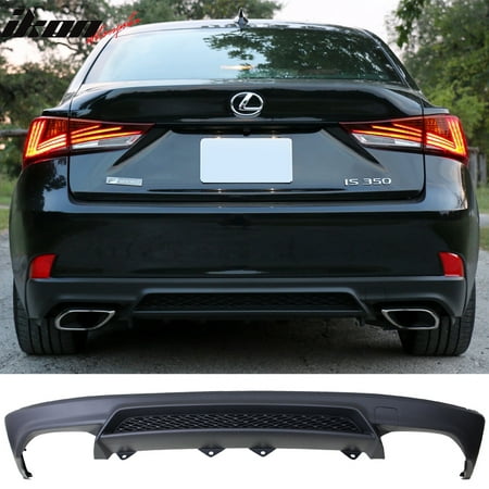 Compatible With 14 19 Lexus Is250 Is350 F Sport Rear Bumper Diffuser Pp