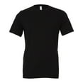 thumbnail image 2 of BELLA + CANVAS Men’s Jersey Tee, 100 Cotton, Short Sleeve Crew T-Shirt, Black, Sizes S-4XL, 2 of 4