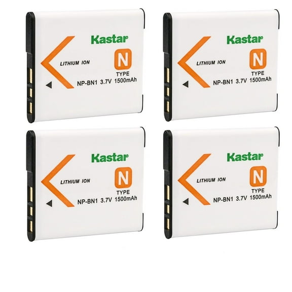 Kastar 4-Pack Battery Replacement for Sony Cyber-shot DSC-W380, Cyber-shot DSC-W390, Cyber-shot DSC-W510, Cyber-shot DSC-W515PS, Cyber-shot DSC-W520, Cyber-shot DSC-W530, Cyber-shot DSC-W550 Camera