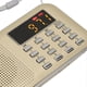 thumbnail image 4 of Radio numérique, mini radio portable, caisson de basses, lecteur MP3, haut-parleur de basses pour seniors, doré, 4 of 4