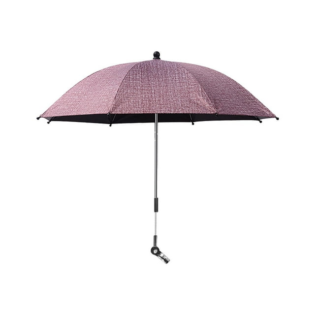 Fiudx Sombrilla Plegable para Cochecito de Bebé con Clip Universal, Tela 210T para Protegerlo de La Intemperie, Fácil de Colocar, Apta para Cochecitos con Tubo de 2-3 Cm, Uso Universal, Diseño Portát