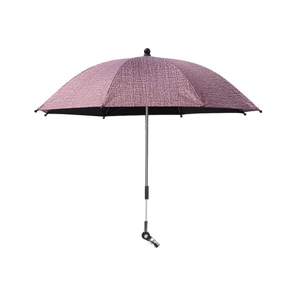 Fiudx Sombrilla Plegable para Cochecito de Bebé con Clip Universal, Tela 210T para Protegerlo de La Intemperie, Fácil de Colocar, Apta para Cochecitos con Tubo de 2-3 Cm, Uso Universal, Diseño Portát