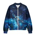 thumbnail image 4 of DISNIMO Sea Turtle Printed Sweatshirts for Women Floral Printed Jackets Zip Up Outwear Long Sleeve Sweatshirts for Fall Winter, S, 4 of 7