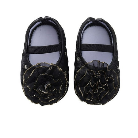 

QWERTYU Newborn Girl s Boy Elastic Dress Mary Jane Infant Baby Spring Summer Fall Flower Flats First Walkers Shoes 0-12M 11