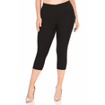 thumbnail image 4 of Jvini 3 Pack Women's High Waisted Capri Jegging Stretch Jean Style Cropped Pants S-3XL Plus Size Available, 4 of 5