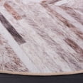thumbnail image 3 of SAFAVIEH Faux Hide Cyrus Geometric Area Rug, Beige/Brown, 6' x 6' Round, 3 of 8