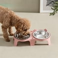 thumbnail image 6 of Byujiro Elevated Tilted Double Pet Bowls Neck-Friendly Cat & Dog Feeding/Watering Set with Non-Slip Stand, Anti-Tipping Design, Easy-Clean Bowls for Small Pets, 6 of 6