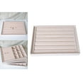 thumbnail image 5 of Velvet Jewelry Display Storage Tray Holder Box, Drawer Insert Organizer for Girls Women, Lightweight Style 04, 5 of 8