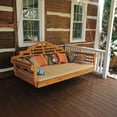 thumbnail image 1 of A &amp; L Furniture Western Red Cedar Marlboro 85 x 47 in. Extra Large Swing Bed - Holds Twin Size Mattress, 1 of 2