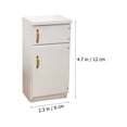 thumbnail image 3 of Mini Refrigerator White Synthetic Material 1Pack 5.1X2.4X2.3In, 3 of 5
