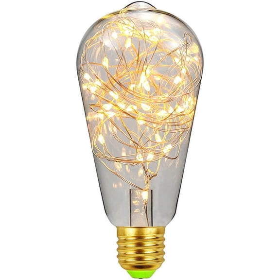 LED Light Bulb Decorative Lamp - E27 Bulb Starry Decorative Ambient Night Lighting 2300K Warm White 220V-240V for Holiday Christmas Indoor Party Wedding Decoration