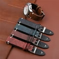 thumbnail image 3 of Watch Strap Detachable Waterproof Soft Vintage Leather Sports Wristwatch Strap Replacement for Men, 3 of 8