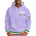 thumbnail image 2 of CONZONE Men's Hoodies Long Sleeve Pullover Hoodie for Men Italian Flag Graphic Hooded Sweatshirts With Pocket, 2 of 4