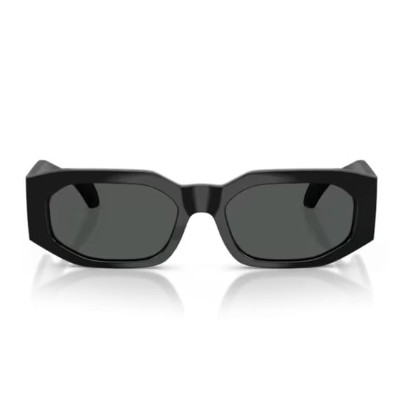 Versace Women's 0Ve4489u Signature Geometric Black Acetate Sunglasses Black