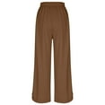 thumbnail image 4 of Casual Pants for Women Wide Leg Pants Women's Fashionable Casual Trousers Solid Color Drawstring Wide Leg Trousers Casual Sweatpants, 4 of 4