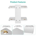thumbnail image 3 of Estante flotante para TV WALI CS202NW, blanco, con capacidad para hasta 10 kg, 3 of 9
