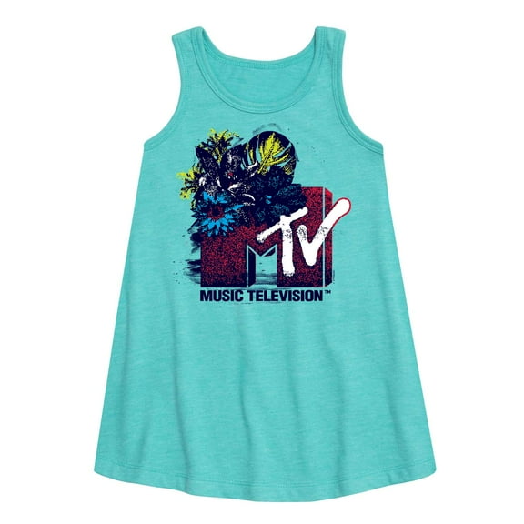 MTV Logo - Americana Tropic - Toddler and Youth Girls A-line Dress