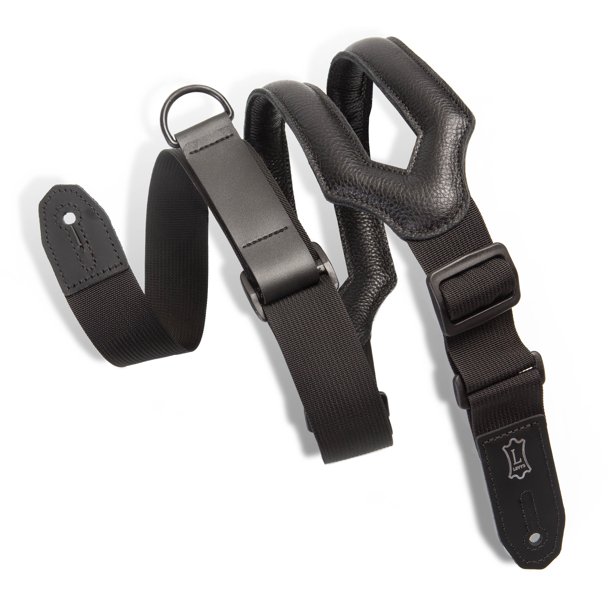 Right Height(TM) Ergonomic Guitar Strap Black