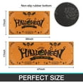 thumbnail image 3 of Halloween Kitchen Mat Rug Set 2 Piece Spider Web Bat Non Slip Kitchen Mats for Floor Washable Orange Kitchen Rug Runner Halloween Kitchen Decor, 3 of 6