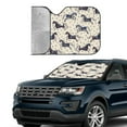 thumbnail image 2 of Yiaed Horse Print Car Windshield Sunshade Front Auto Car Front Window Sun Shade Foldable Sun Visor Shield Cover Auto Accessories for Sedan SUV Truck-Small, 2 of 5