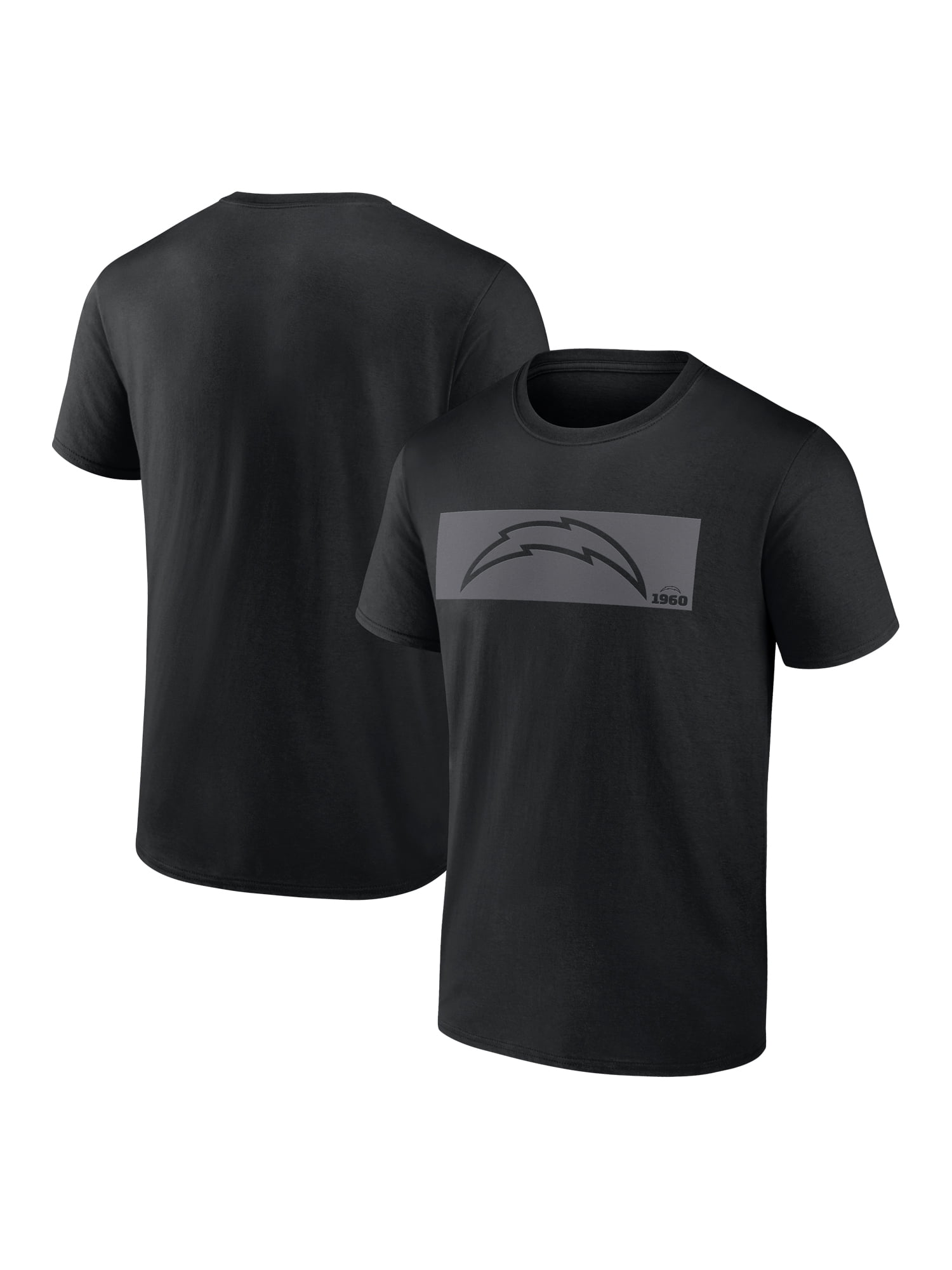 NFL Los Angeles Chargers Men's Cotton Black Short Sleeve T-Shirt
