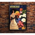 thumbnail image 2 of Mexico - Veracruz - Vintage Travel Poster (11x17Inches(BlackWood-Framed)), 2 of 6