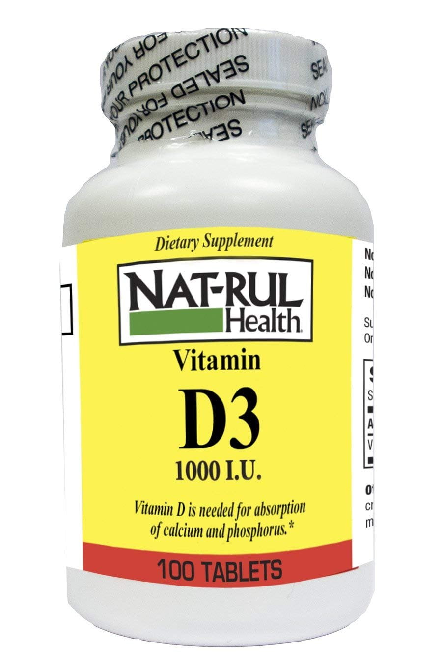 VIT D TABS 1000IU NR 100 TABS