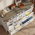 thumbnail image 4 of Dresser for Bedroom with 7 Drawers, Lofka 47" Wide Modern Chest of Drawers with Metal Handle, Wooden Dresser TV Stand, Wood Closet Clothes Storage Organizer for Living Room, Hallway, Gray, 4 of 12