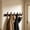Black, variant on Lenkho Walnut Wood Wall Mounted Coat Hook Rack 6 Double Hooks Clothes Hanger For Entryway Bedroom Bathroom Available In Hooks Options