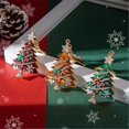 thumbnail image 2 of Farfi encantadora forma de árbol de Navidad cuelga decorado con un hermoso y de moda llavero de suspensión metálica, 2 of 5